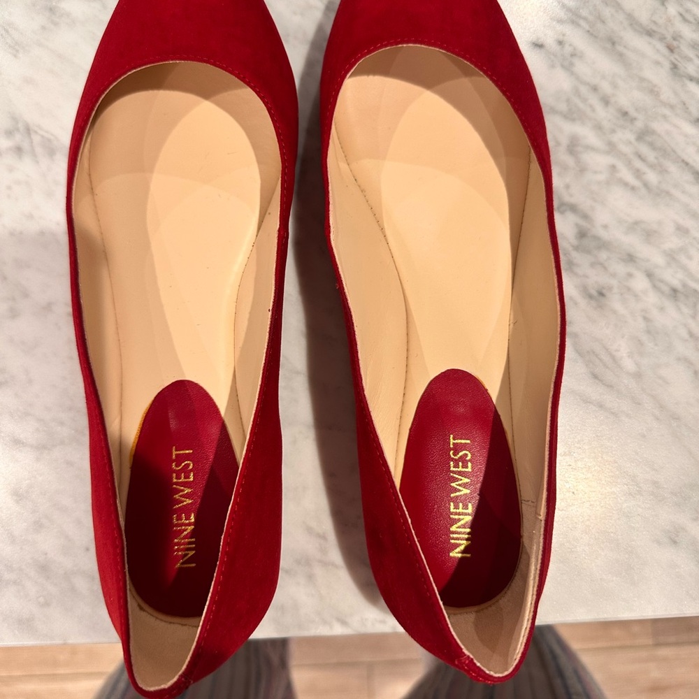 Nine West Women's Red Flats